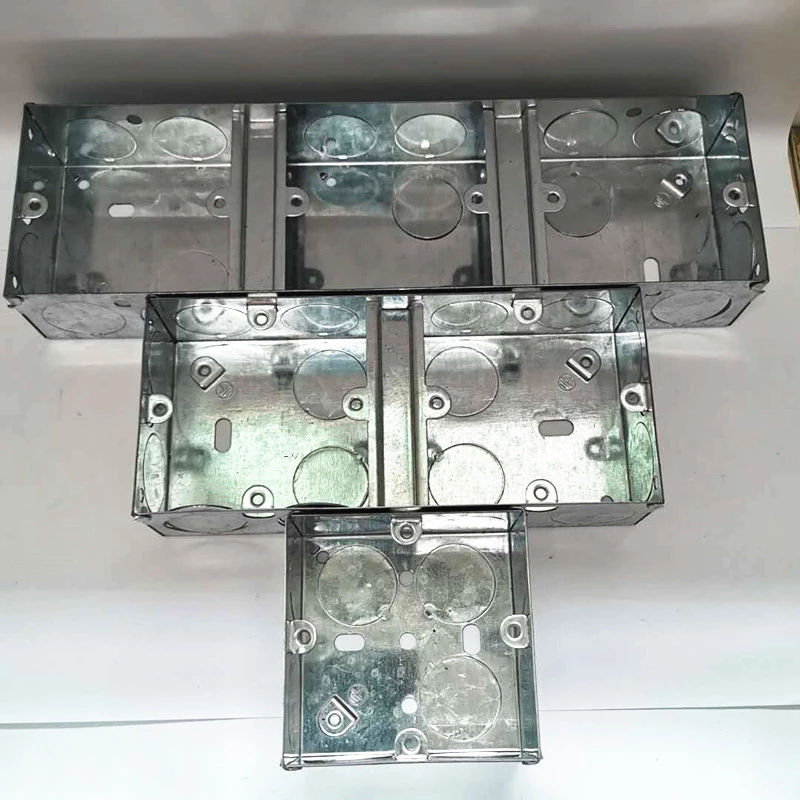 High Quality British Standard 2 Gang GI Box Switch Box